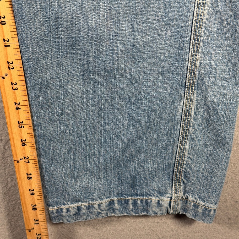 Levi Strauss Signature Mens Carpenter Jeans Light Wash Workwear Denim 34x31 - Picture 6 of 14